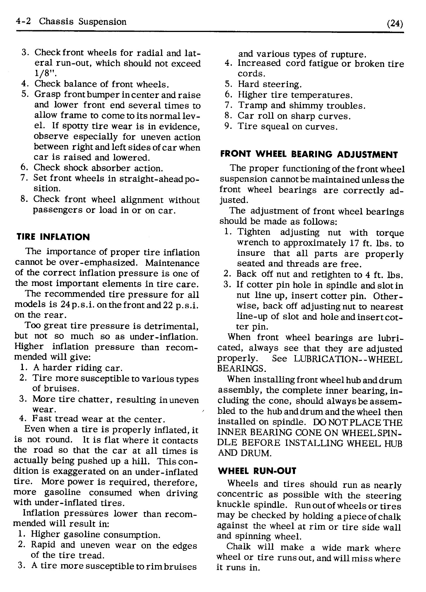1952 Oldsmobile Shop Manual Chassis Suspension Page 2 of 44